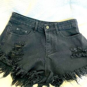 Cute ripped jeans shorts
